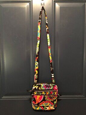 Vera Bradley Disney Collection Midnight With Mickey Mini Hipster Crossbody Bag
